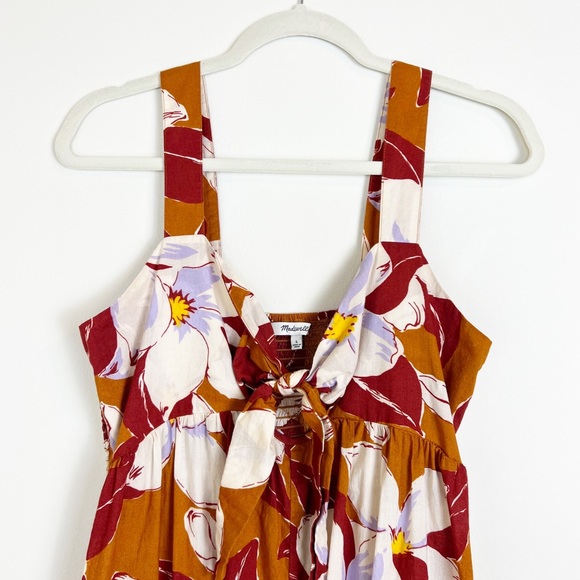 Madewell Island Magnolias Tie-Front Cover-Up Jumpsuit L - Picture 8 of 10